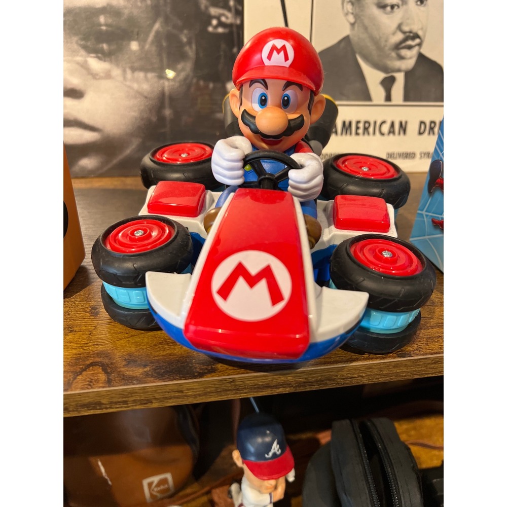 Nintendo Super Mario Kart RC Racer Toy Vehicle Figure Red White Blue